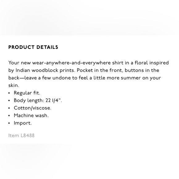 Madewell Button Back Pocket Top in Jaipur Floral - Picture 4 of 9